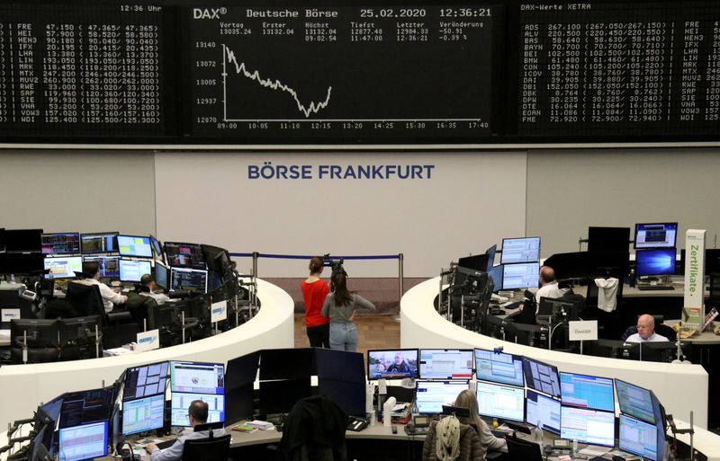 European shares trudge higher as stimulus wave stems selloff